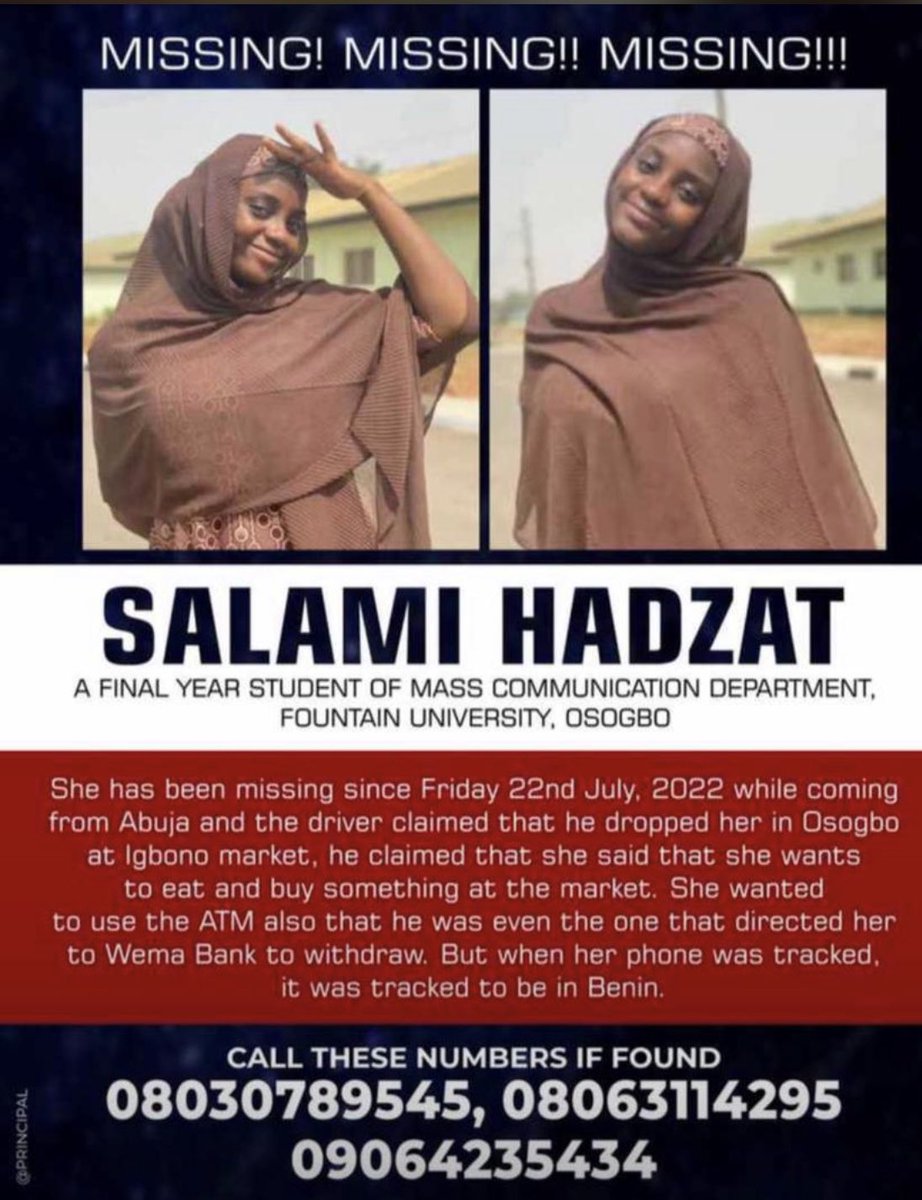 Yungramzy's tweet photo. Please  #helpfindhadiza 🙏🏾. https://t.co/rGzsG5fDOE