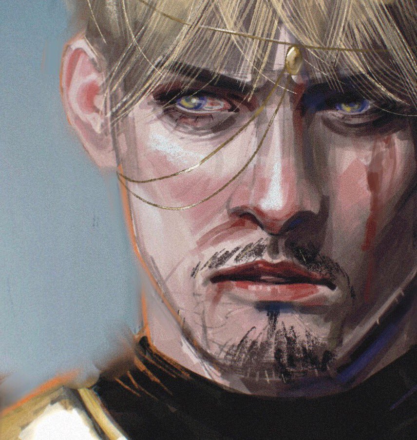 I ended up appreciating much more the cropped version even tho I spent fucking hours painting that armor, why do I even bother
Anyways, long time no see 
#mikezacharius #SNK #shingekinokyojinfanart #fanart