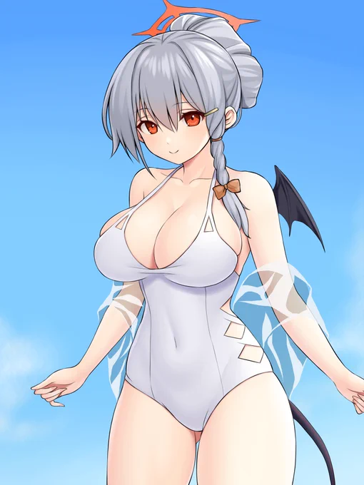 水着ハルナ
#ブルーアーカイブ #ブルアカ 