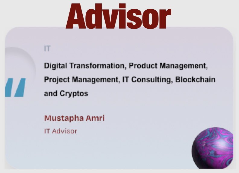 sparkso_techno's tweet photo. 📣We are happy to introduce another #advisor: ‼️Mustapha Amri‼️ 

Mustapha will support the IT management of #Sparkso as well as the #UX design.

#IT #productmanagement #business #web3 https://t.co/BXFXA8grKt