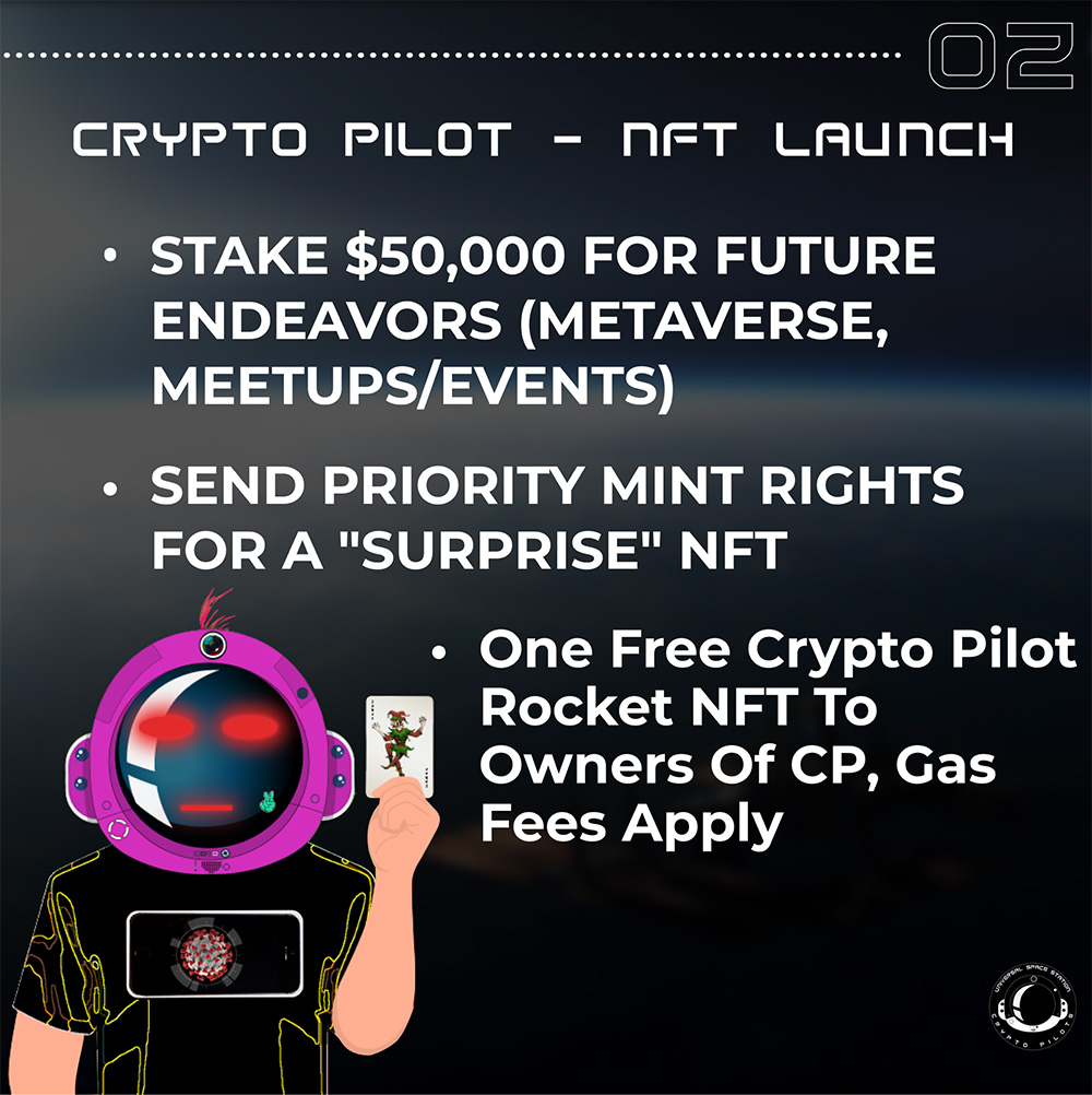 Uss_Cryptopilot's tweet image. WELCOME TO THE USS CRYPTO PILOT ROADMAP!!!
By minting your NFT, you automatically join a network of 10,000 like-minded USS Crypto Pilots.
@Uss_Cryptopilot  discord.com/invite/joincry…

#nft #nftart #art #digitalart #nfts #nftartist #crypto #cryptoart #nftcommunity #nftcollector #eth