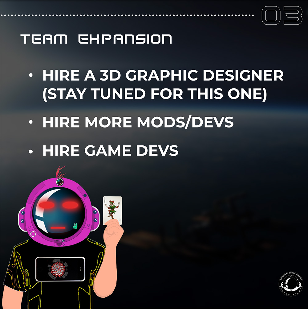 Uss_Cryptopilot's tweet image. WELCOME TO THE USS CRYPTO PILOT ROADMAP!!!
By minting your NFT, you automatically join a network of 10,000 like-minded USS Crypto Pilots.
@Uss_Cryptopilot  discord.com/invite/joincry…

#nft #nftart #art #digitalart #nfts #nftartist #crypto #cryptoart #nftcommunity #nftcollector #eth