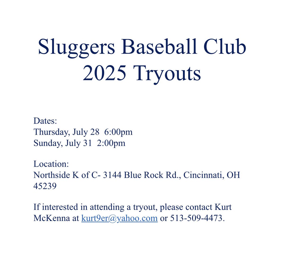 SluggersBaseballClub2025 (@sluggersbc2025) on Twitter photo 