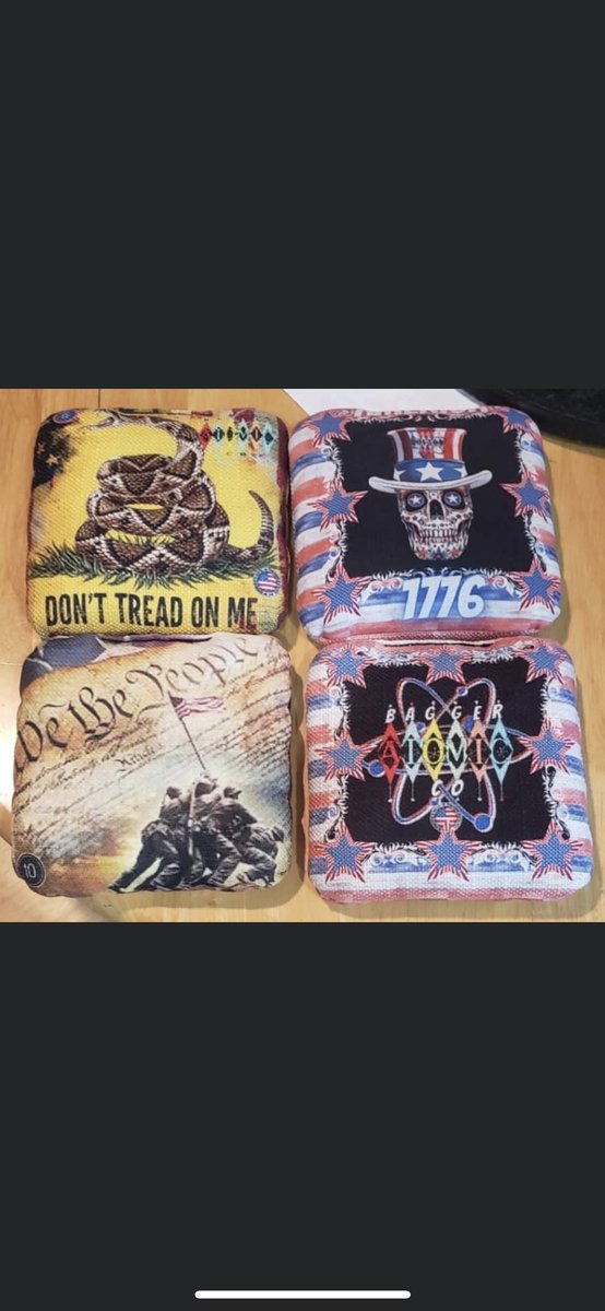 ReisTroy's tweet photo. If anyone is interested in entering the raffle for these corn hole boards you can Venmo me the money and your information and I’ll get your tickets in! All the money goes towards presents for Christmas to kids in Franklin county that are without! $10 a ticket… see comments… https://t.co/X7mYjrmL63