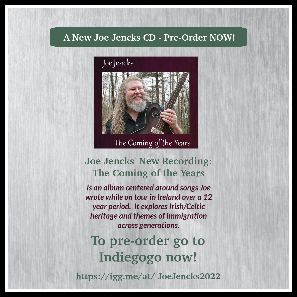 Just $980 to go!  Can you help me reach my goal? igg.me/at/JoeJencks20…