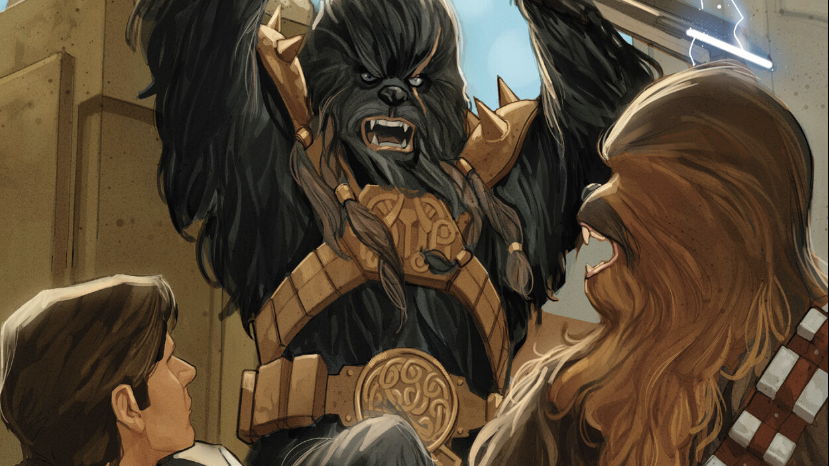 StarWarsNewsNet's tweet photo. Review: #Chewbacca Attempts a Daring Rescue in #Marvel’s Han Solo and #Chewbacca #4 - #BooksComics #HanSolo #Jabba - https://t.co/J3XiY8b1gN - Star Wars News Net https://t.co/VXXHipwygE