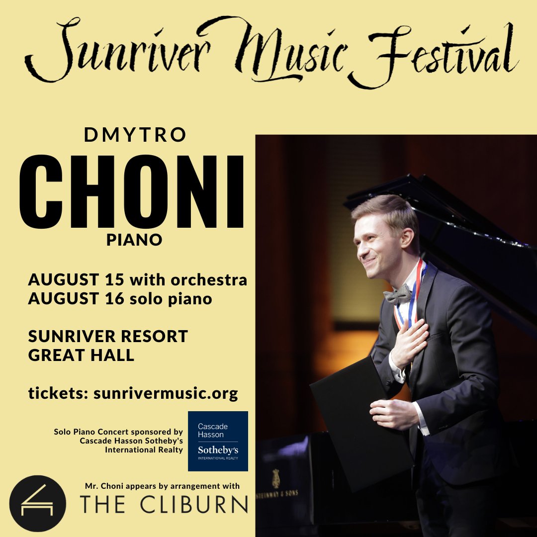 PIANO SOLOIST ANNOUNCEMENT: mailchi.mp/sunrivermusic/…  (And, if you're not already receiving our friendly newsletters, tap subscribe in the top left!)
#piano #classicalmusic #sunrivermusic #visitbend #visitsunriveroregon #sunriverresort