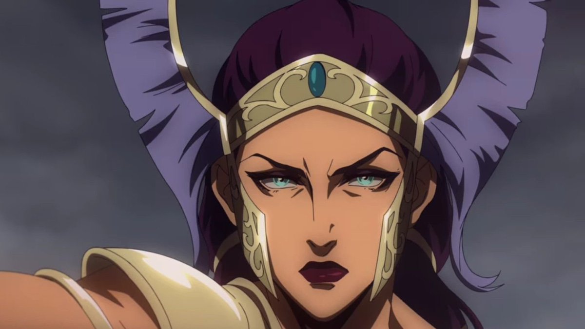 Today’s misandrist is Hera from Blood of Zeus (She/Crow/Gold)

Crow is bisexual !
[ canon she/her , rest hcs ]