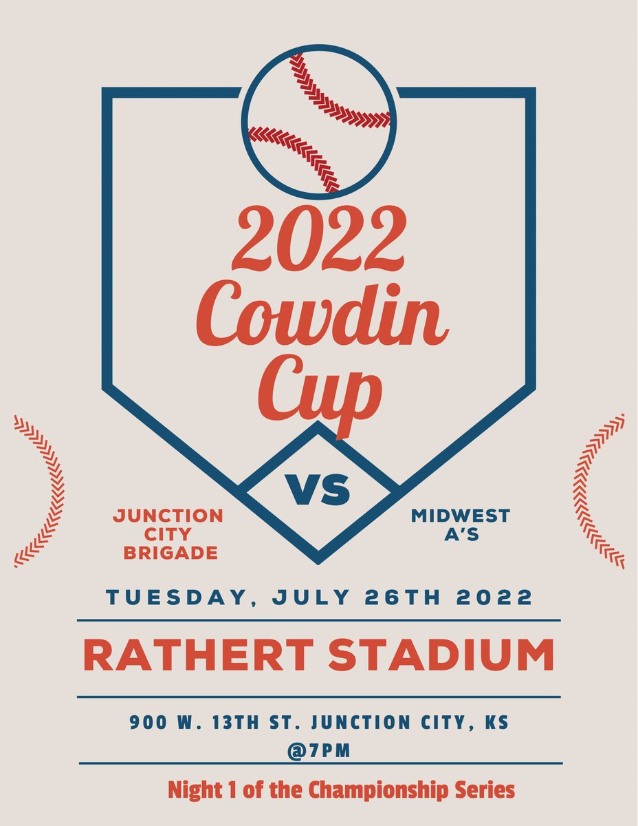 🚨🚨The word is out🚨🚨
After defeating the Topeka Farmers 5-2 in last nights game…
We are returning to play in the 2022 Cowdin Cup Championship Game Series!!
See you all this coming Tuesday @ 7pm sharp for the first game of the championship series!
<a href="/MPLbaseball/">Mid-Plains League</a> 
<a href="/MPLmidwest/">Midwest A’s</a>