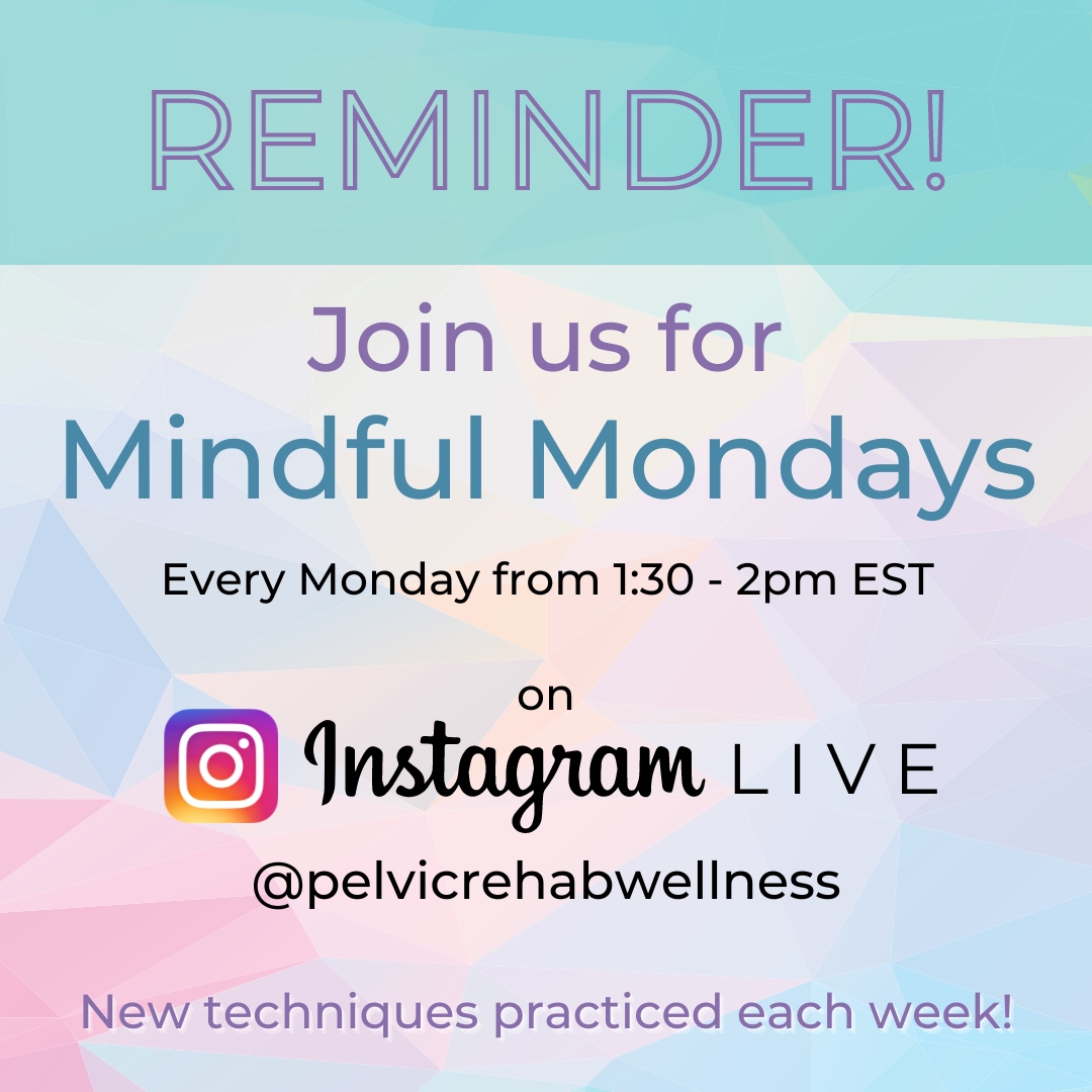 Start your week off with #mindfulness. Every Monday on Instagram we will guide you through #meridiantapping and mindfulness-based #stress reduction exercises. New techniques are practiced each week. 🙌 Join us @pelvicrehabwellness #pelvicrehabilitation