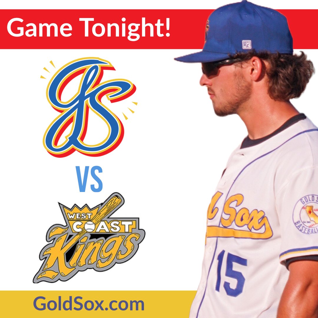 Finish your week at the ball field as the Gold Sox once again take on the West Coast Kings tonight at 6pm.
Avoid the ticket booth line and get your tickets now at GoldSox.com