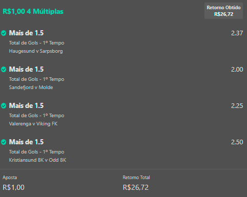 Elitesportstip2's tweet photo. Oque me diz dessa Odd 26.72 ?
Isso mesmo odd 26.72
Múltipla Live, eu mandei uma múltipla com esses jogos pré live la no grupo.
✅✅✅✅✅✅✅✅✅✅✅
#multipla #SuperOdd #Apostas #bet365 #Odd26 #green https://t.co/9nB7vkbj8W
