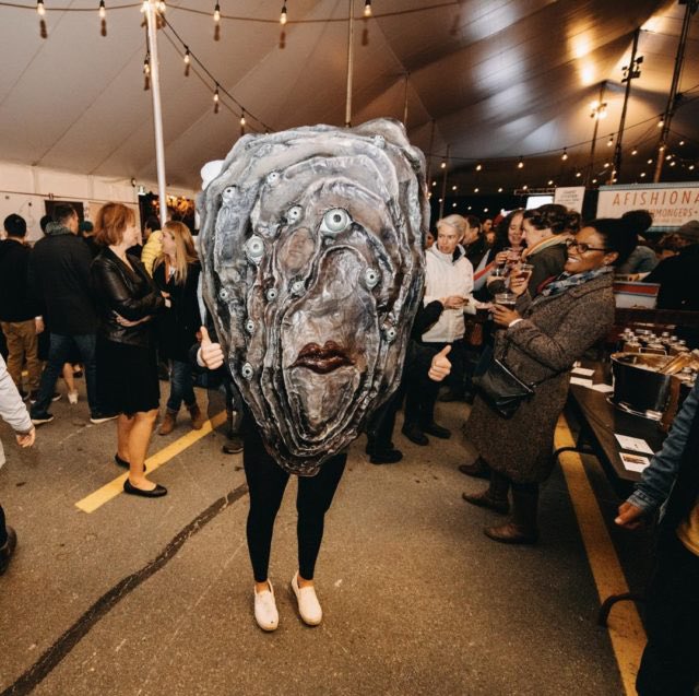 this is the mascot for the Halifax Oyster Festival and i’m absolutely terrified of it.