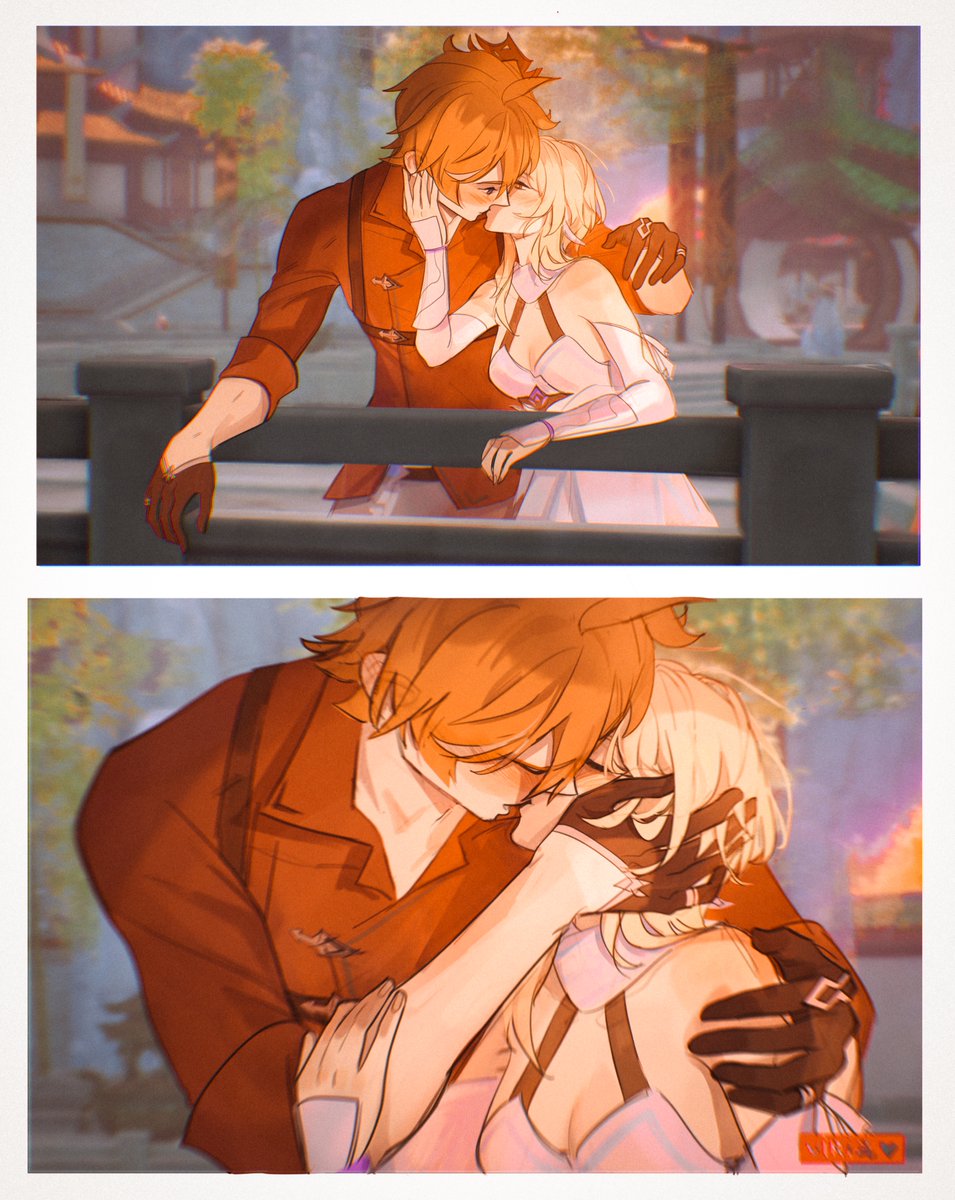 viria13's tweet image. happy birthday 

(belated)

#genshinimpact #chilumi #childe #lumine #tartaglia #viria #art