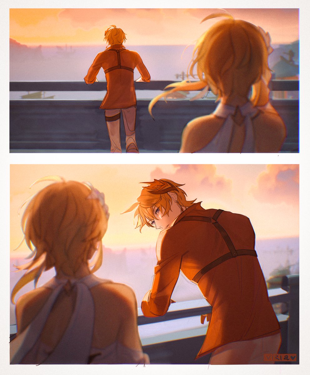 viria13's tweet image. happy birthday 

(belated)

#genshinimpact #chilumi #childe #lumine #tartaglia #viria #art