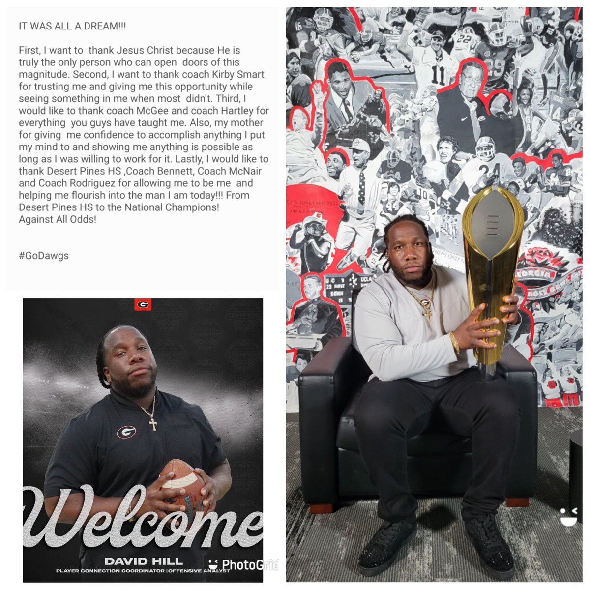 Coach David HILL (@dhill39) on Twitter photo Dreams into Reality !!!
No Better Place to Be !!!
#GoDawgs #StatisticalAnomaly #SweatEquityCheck <a href="/DellMcGee/">Dell McGee</a> Dreams into Reality !!!
No Better Place to Be !!!
#GoDawgs #StatisticalAnomaly #SweatEquityCheck <a href="/DellMcGee/">Dell McGee</a>