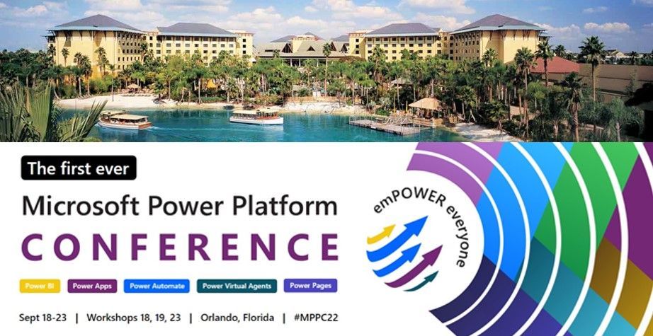 SharePoint's tweet photo. Join Microsoft and community experts in person in one place. The Microsoft Power Platform Conference takes place in Orlando, FL, September 20-22, 2022 – with two pre-event and one post-event workshop days.  https://t.co/WHqRX1MZUV https://t.co/qPxKxXaDAN