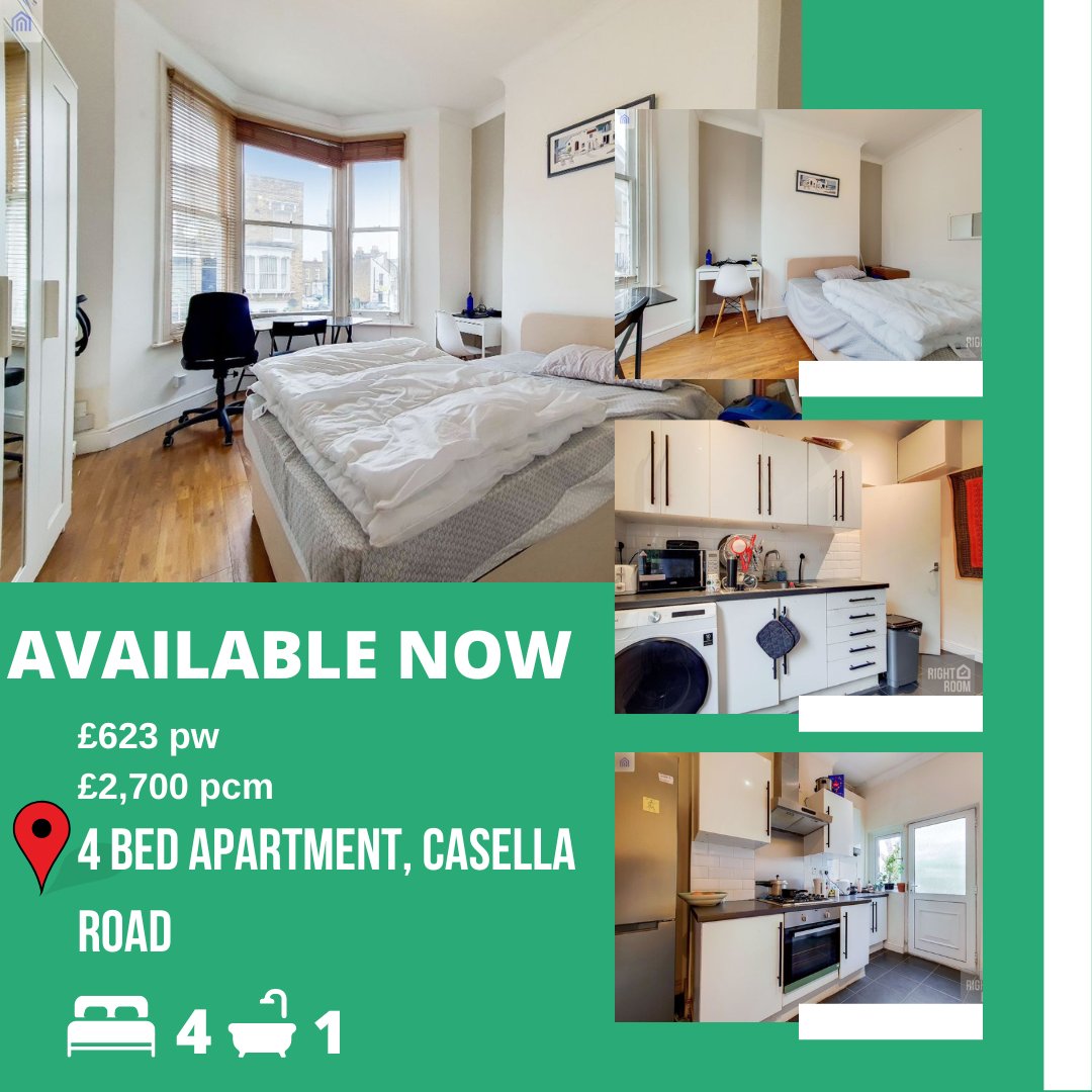rightroom_'s tweet photo. 🏠A beautiful 4 Bed Apartment to rent in Casella Road
.
.
Get in touch today by sending a DM or by calling us on +44(0) 208 004 5915
.
.
#rightroom #roomrental #roomstorent #property #London #rentals #luxurylifestyle #islington #camden #westminster #londonstudent... https://t.co/2DPczi4793