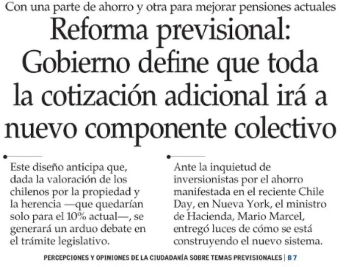 carreragonzalo's tweet photo. 🚨EXPROPIACIÓN 🚨 Nos están avisando que el gobierno de #Boric decidió que el 6% adicional de nuestra cotizaciones para pensión irán a parar a fondo común y NO HABRÁ HERENCIA. #FelizDomingo #MesaCentral #cadem #Rechazo https://t.co/950fpGuVHu