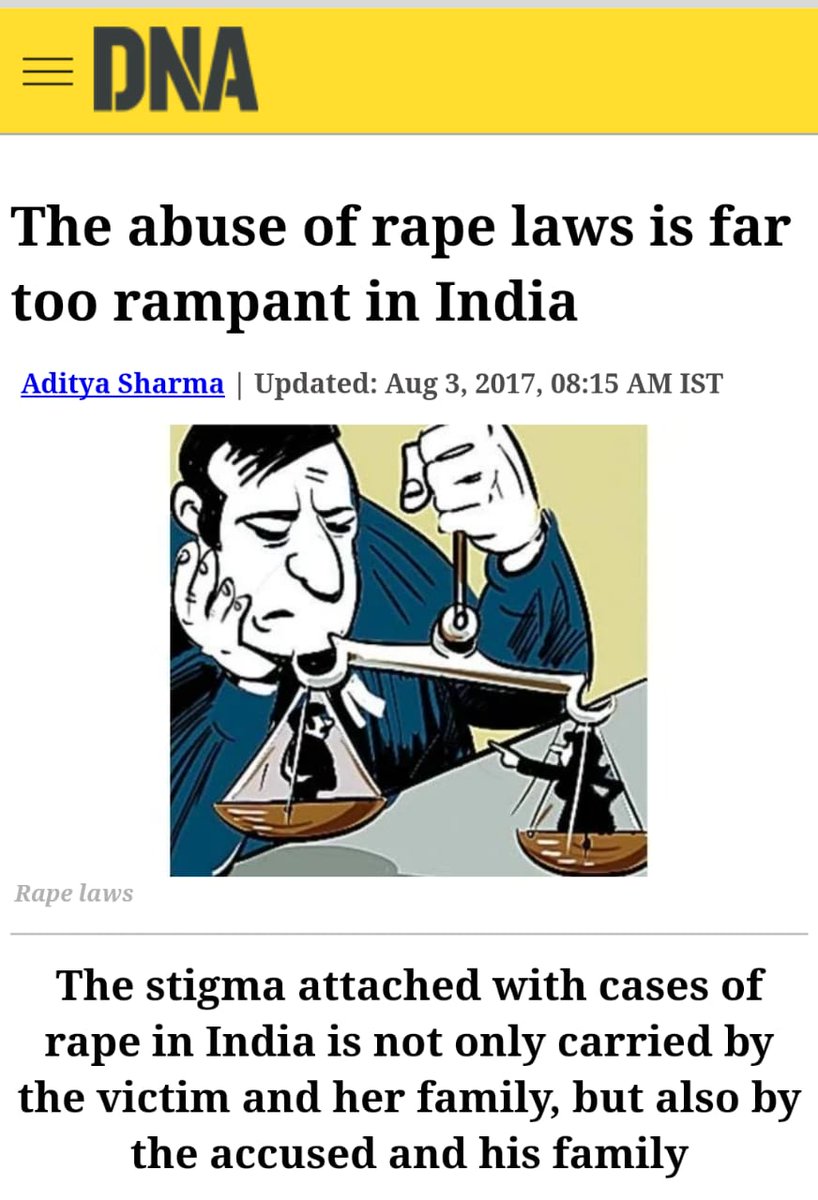 MiliS62751908's tweet photo. #IndiaMeToo #Metooindia
Tsunami of fake rape cases in India https://t.co/RdW7w3SJ8T