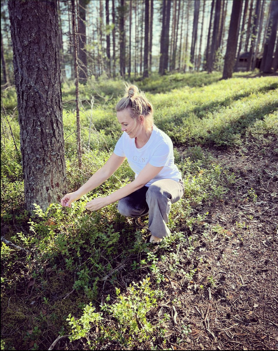 TeaSaarniala's tweet photo. Kyllä marjan maku on hivenen erilainen kun sen on itse omin kätösin metsästä poiminut. #mustikka #omamaa #ItäSuomi #sepieniero 🫐 #tuoreus https://t.co/QCbP7dbR8I