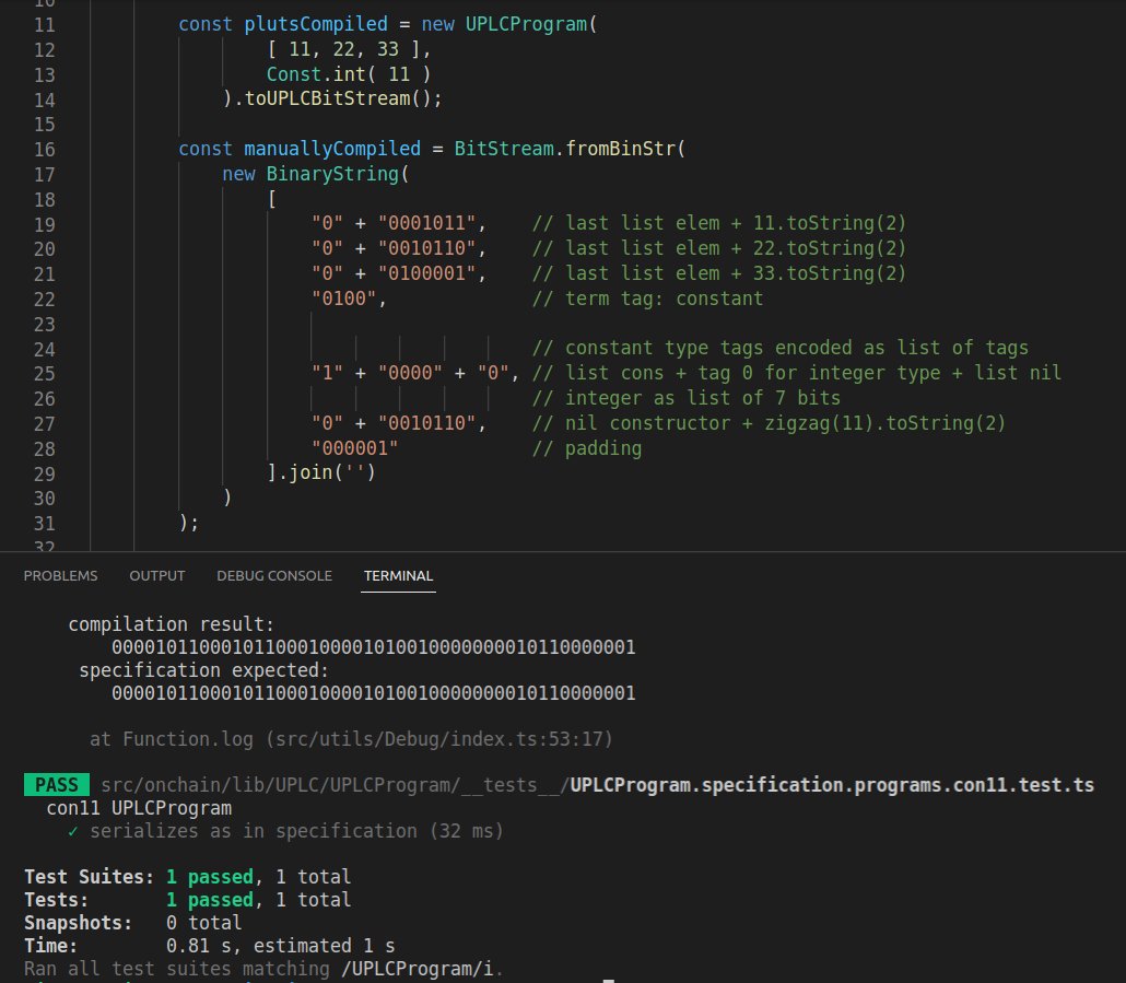 I have to honour to show you the first ever Untyped Plutus Core Program entirely generated and serialized using only Typescript🔥

this ultimately proves that plu-ts is not only a cool idea but a project that can't wait to improve #Cardano #SmartContract development experience
