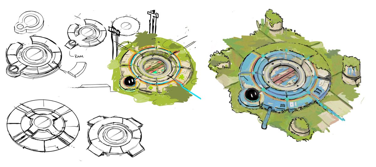 BootStrapRobot's tweet image. Respawner redesign, still deciding wether it needs a robot attached to it to interact with. 🤖🤔#conceptart #indiedev #gamedev #indiegamedev