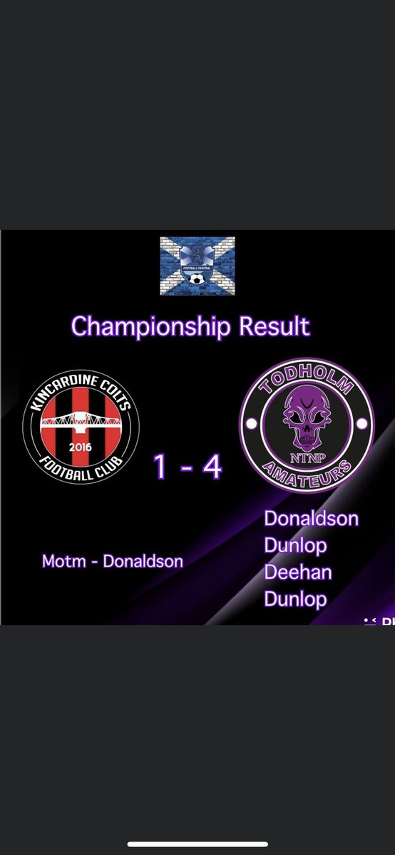 Todholm Afc tweet media