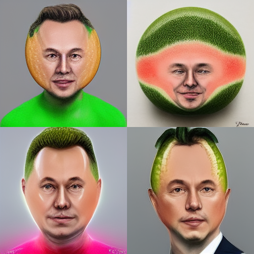 He's half <a href="/elonmusk/">Elon Musk</a>, half melon. He's Melon Musk. #midjourneyart