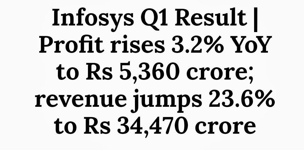 finbiz24's tweet image. The company has increased its FY23 revenue guidance to 14-16 percent while margin guidance was retained at 21-23 percent.

#infosysresult #StocksToBuy #stockresult #nseindia #bseindia 
@finbiz24 @kuttrapali26 @myfinology