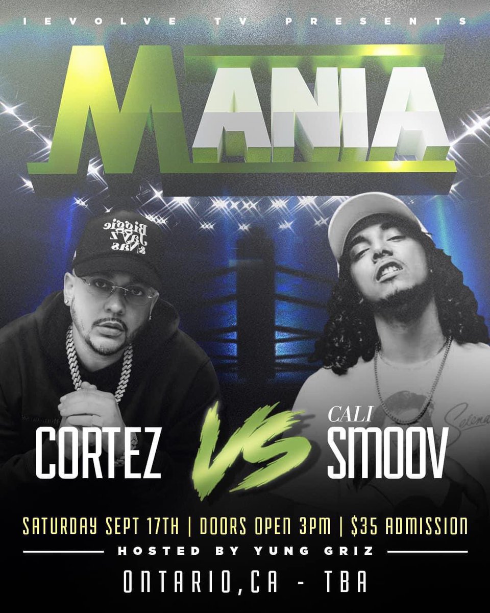 itzStephieLynne's tweet photo. @CORTEZ_BODEGA vs @CaliSmoov4Life September 17th‼️ https://t.co/VijVwwKU1F