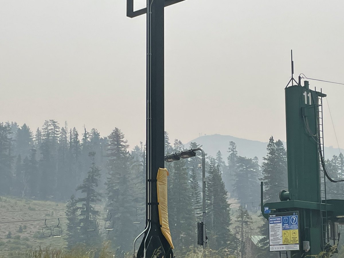 susanycheng's tweet photo. @senders AQI was 200-300 this morning in Kirkwood. We headed down the hill….. https://t.co/6swpHgYcTM