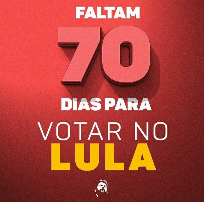 #lulaeleitonoprimeiroturno 
#LulaEoPTdemocraciaEpaz 
#LulaEoPTunindoOBrasil 
#LulaPresidente13