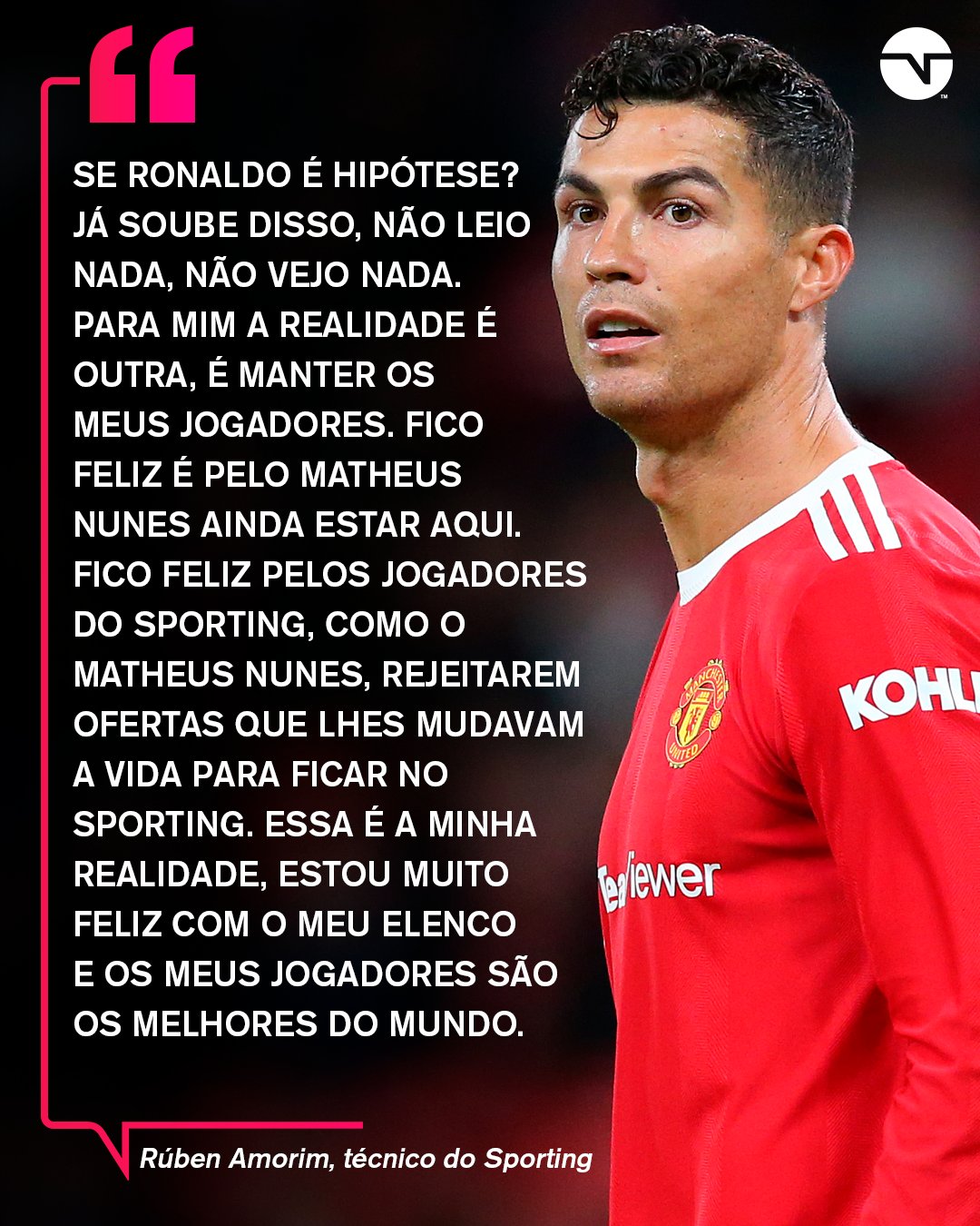 TNT Sports BR on X: DIZEM QUE O CARA É INDIVIDUALISTA 👀 Cristiano deu o  recado sobre Portugal ainda não ter vaga na Copa. Acha que ele está certo?  O jogo de