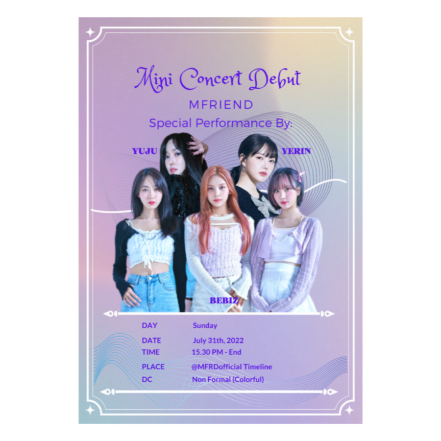 MFRDofficiaI's tweet photo. ㅤ
ㅤ✧*̥˚ 𝐌𝐮𝐬𝐢𝐜 𝐐 ! 𝐀𝐧𝐧𝐲𝐞𝐨𝐧𝐠𝐡𝐚𝐬𝐞𝐨 ㅤㅤㅤ𝐌𝐟𝐫𝐢𝐞𝐧𝐝 𝐢𝐦𝐧𝐢𝐝𝐚 *̥˚✧
 ㅤ«─── « ⋅ʚ♡ɞ⋅ » ───»
 ㅤ𝐌𝐢𝐧𝐢 𝐂𝐨𝐧𝐜𝐞𝐫𝐭 𝐃𝐞𝐛𝐮𝐭 𝐌𝐟𝐫𝐢𝐞𝐧𝐝
     🗓  Sunday, 31 July 2022
ㅤ 🕞 15.30 - End
ㅤ 📍 @MFRDofficiaI
ㅤ 👗 Non formal(Colorful)
ㅤ
ㅤ https://t.co/QE5BHbsjIE