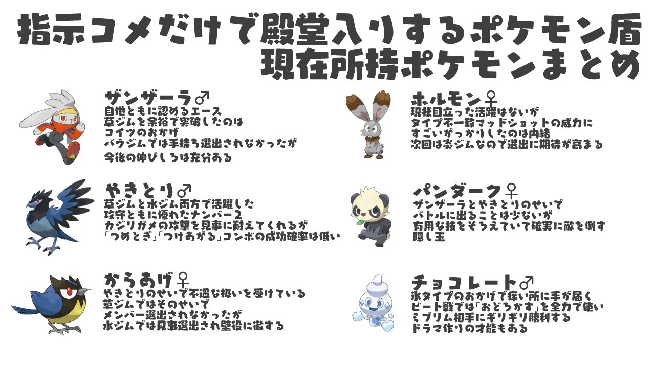 狐蝶らん 男性vだよ Sur Twitter 指示コメントだけで進むポケモン盾 意外とドラマを生む配信なので いっぱい人きてコメントしてこの子たちを育ててくれればと思うよ っていうダイマ このダイマはダイマックスとダイレクトマーケティングをかけたわけじゃないん