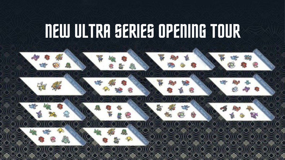 Here's the top cut of New Ultra Series Opening Tour, huge congrats to the winner <a href="/DesuVGC/">Dave Cognetta デス</a> and our finalist <a href="/Pokesun1V/">Pokesun1VGC</a>!