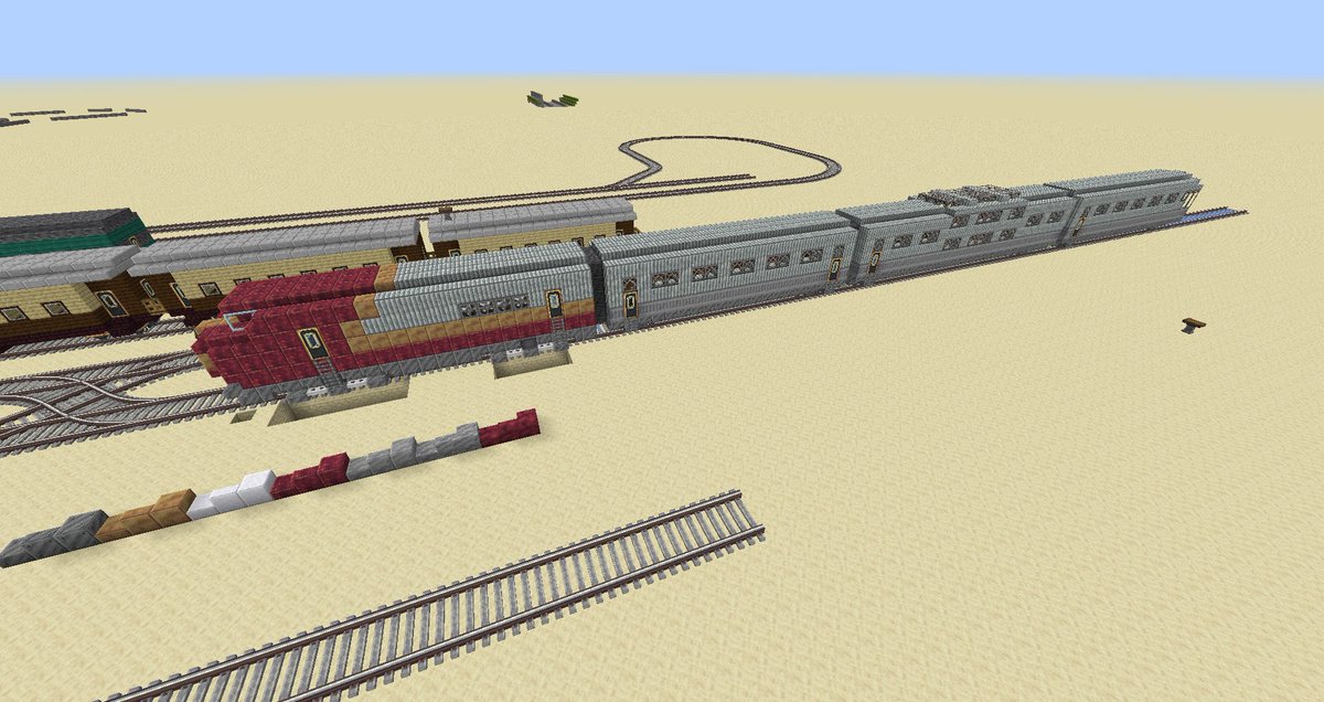 ChewyRailworks's tweet photo. Chewy Railworks is proud to present the "Imperator" class locomotive. Based off of the Santa Fe Superchief, the Imperator is designed for high speed luxury passenger travel. https://t.co/fOk3nWNuft