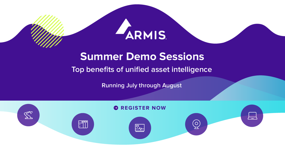 ArmisSecurity's tweet photo. What to watch tonight? #Armis Summer Sessions! Catch up on the 'season' so far 😉,watch now! Register for: #IThygiene: Is it time for some “spring cleaning”? Weds July 27, 9am PT:
https://t.co/H8EBw85D8W  
#IoT #Security #CyberSecurity #Tech #securitywebinar #AVM #Assetmanagement https://t.co/NFVl1QRfvY