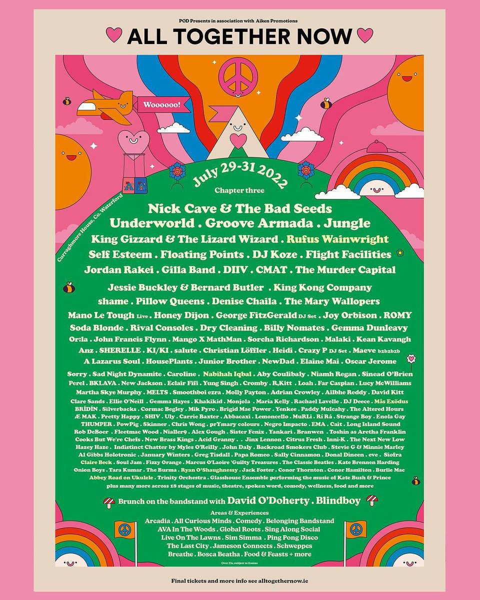 Only a few days to go until <a href="/ATNfestival/">All Together Now</a> 2022. Find us on the Global Roots stage this Friday at 6:30pm 🍄 #ATN22