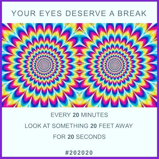 HigieneVisual's tweet image. ¡Tus ojos tambien necesitan vacaciones❗
😵
Al menos procuren cada 20 minutos descansar la vista, mirando a lo lejos durante 20 segundos.

#efectoóptico #ilusionoptica #ilusionoptic #estresvisual

@optimovil #optimovil
linktr.ee/optimovil