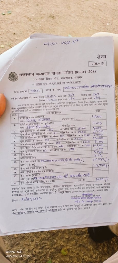 #Kota: रीट परीक्षा में पारिश्रमिक विषमता पर नाराज पुलिस बेड़ा

चतुर्थ श्रेणी कर्मचारी से आधा भी नहीं पुलिसकर्मी का मानदेय, जवानों ने कई जिलों के पुलिस कप्तानों तक पहुंचायी अपनी पीड़ा...

#ReetExam2022 <a href="/KotaPolice/">Kota City Police</a>