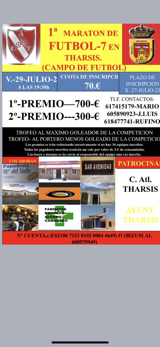 Atlético Tharsis 🇦🇹 (@tharsisatletico) on Twitter photo 