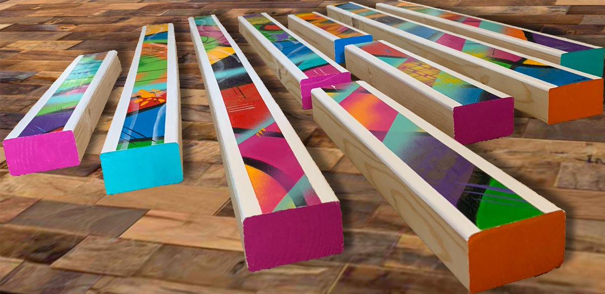 colourrush's tweet photo. To quote the famous philosopher Hannibal...

"I love it when a plans comes together" 😂😂😂

Here are some key stages in the creation of 'Graffiti Straits' - available at https://t.co/u05AZ48lJl
1/5

#art #artist #abstract #abstractart #colourful #rainbow #graffiti #splash #wood https://t.co/9vBzB5F75T