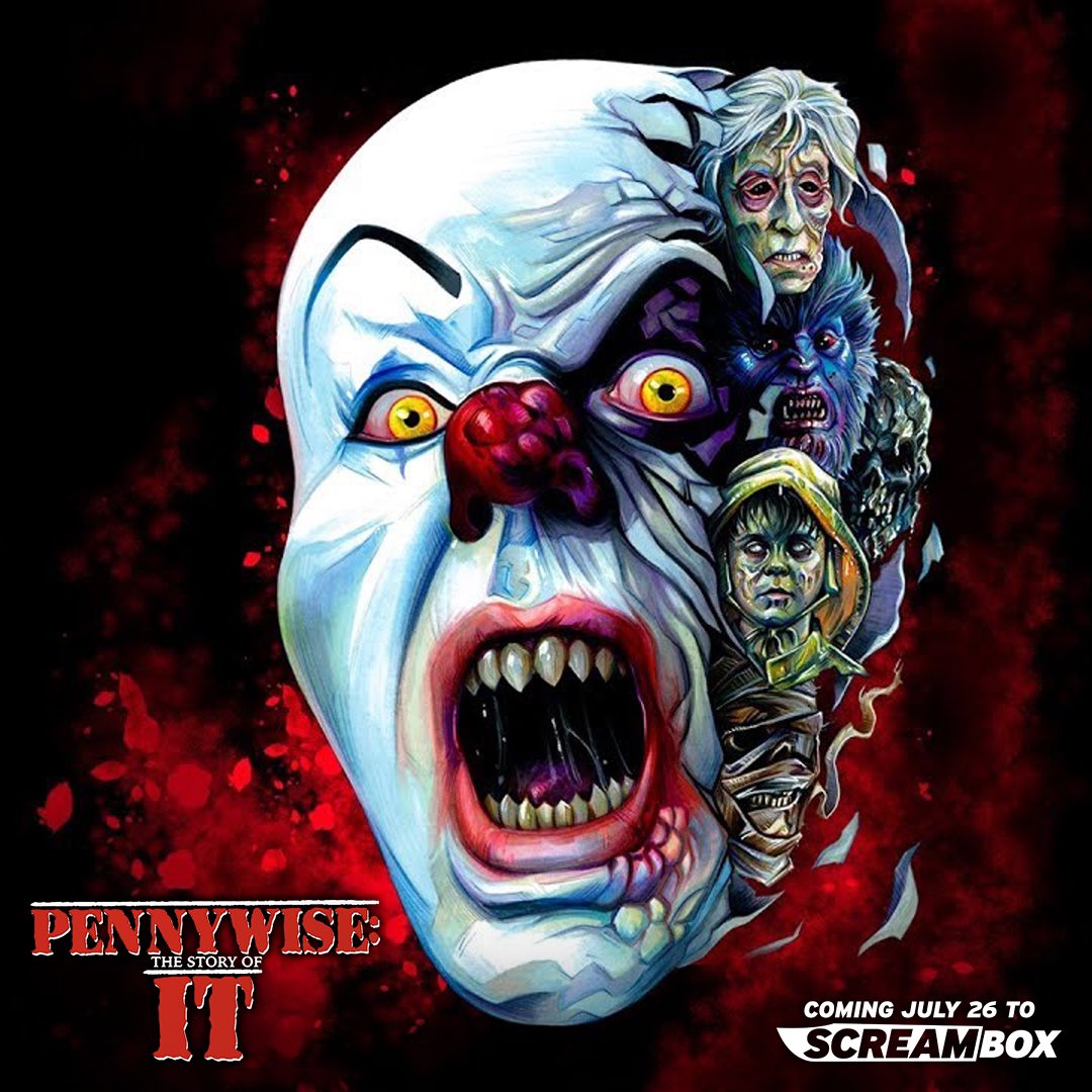 WitterEnt's tweet photo. Don’t miss Pennywise: The Story of It when it drops on Screambox Tuesday 7/26! This documentary was a heartwarming setup for a rewatch of the 90’s classic 🎈🖤🎈 https://t.co/XOpgaP2JW5