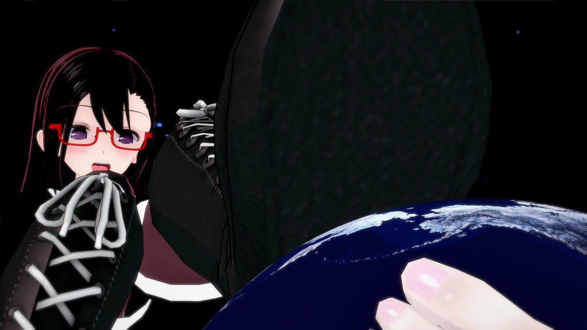 GearShadow's tweet photo. Me and Terese using the earth as foot rests. At least you all get a great view of our feet / boots! ❤️ #Sizetwitter #giantmale #giantess #femboy https://t.co/t3KS780rPE
