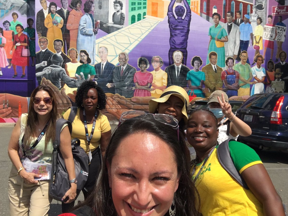 Civil Rights mural TEAM 11 <a href="/ParticipateLrng/">Participate Learning</a> #unitingourworld #PLOrientation2022