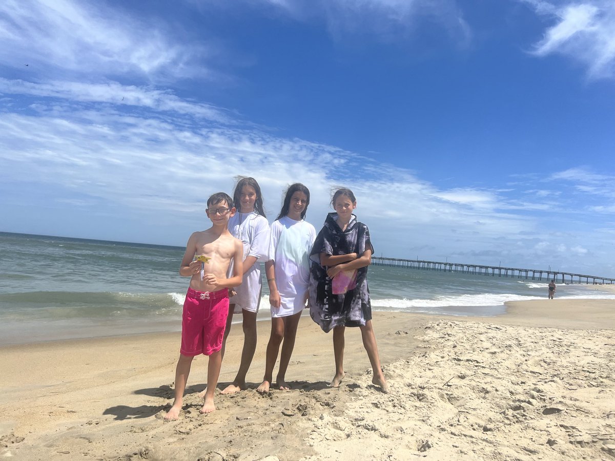 MichelleGins's tweet photo. @AES_TQStars #flatTQstar enjoyed surfing, boogie boarding, and digging in the sand in the OBX with these friends! https://t.co/npOmnw9TRO