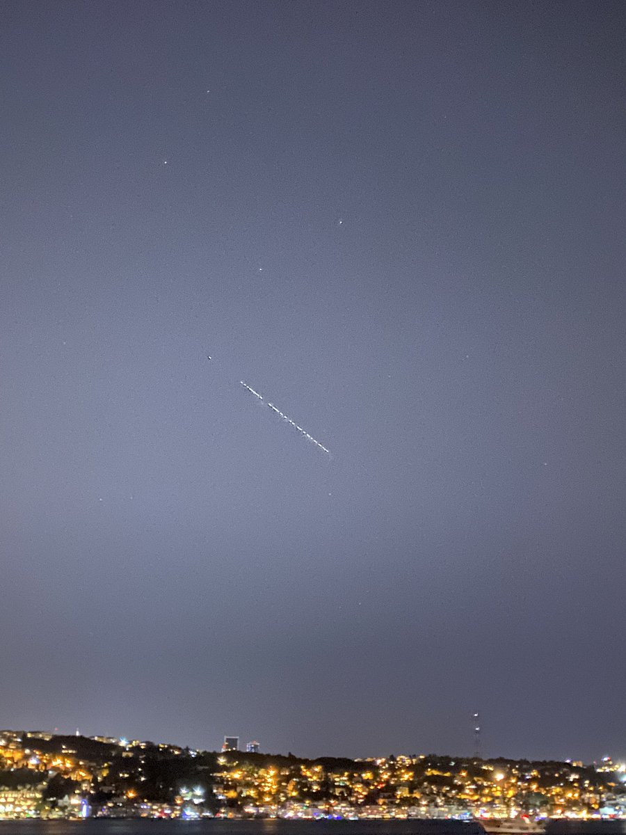 Starlink uydularını gördük #İstanbul