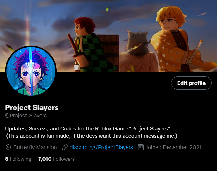 How to join the Project Slayers Discord